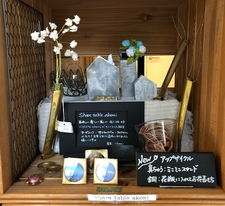 Share table akemiの画像